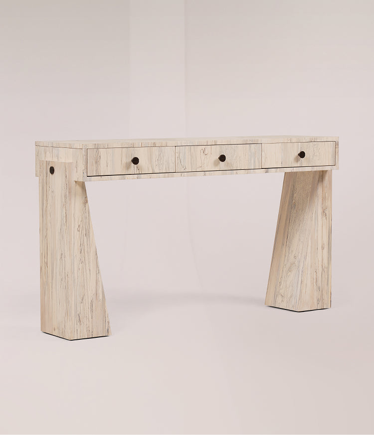 Sable Console Table – Spalted Marble