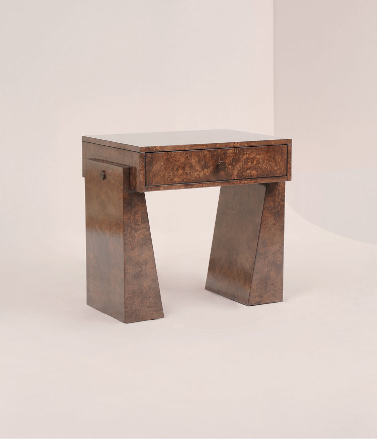 Sable End Table – Espresso Burl