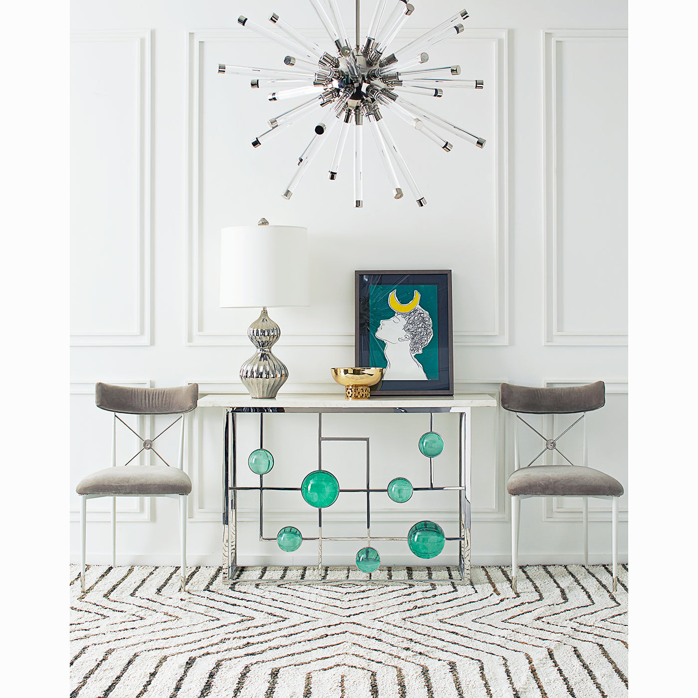 Globo Fretwork Console Table